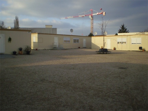 L’espace central du « village » d’Aubervilliers. Cliché : Olivier Legros, février 2009, avec l’autorisation de l’Alj 93.